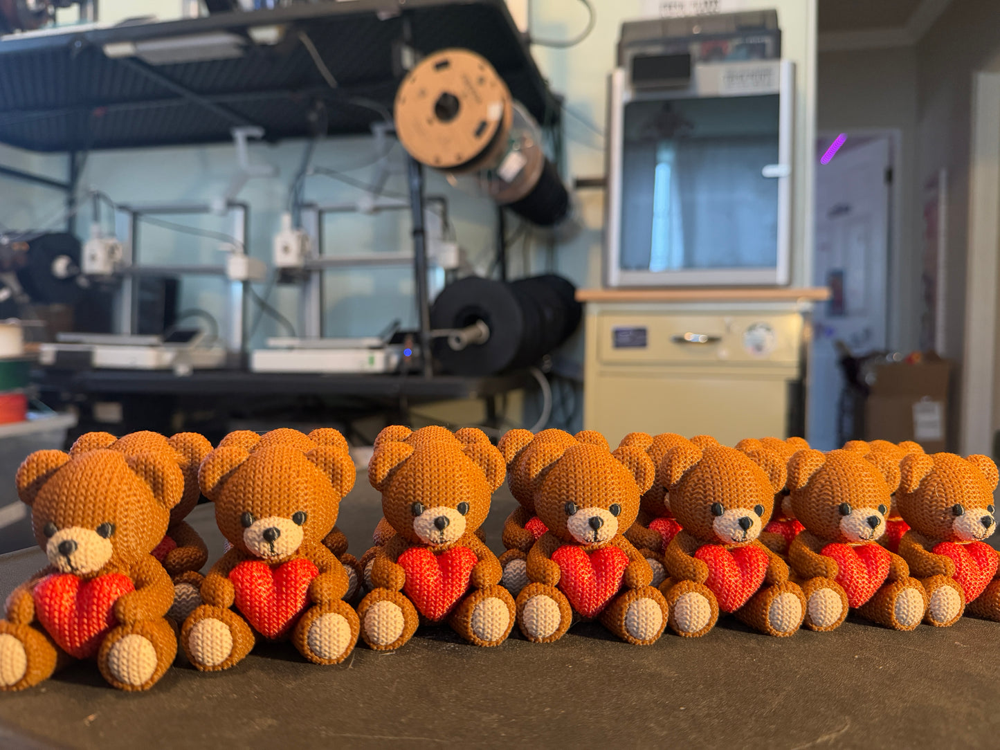 Valentines Day Corduroy Teddy Bear