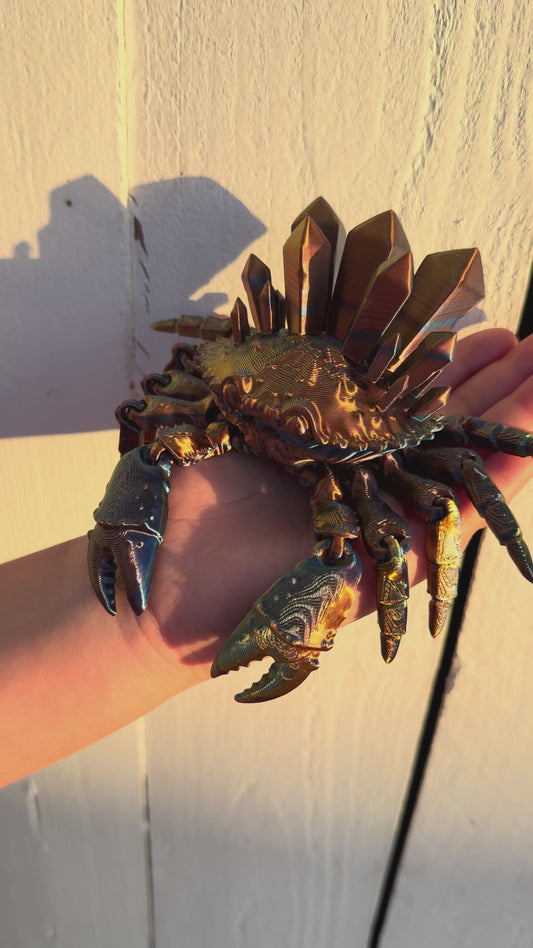 Nora's Rainbow Crystal Crab - 3D Printed A1 Mini Treasure