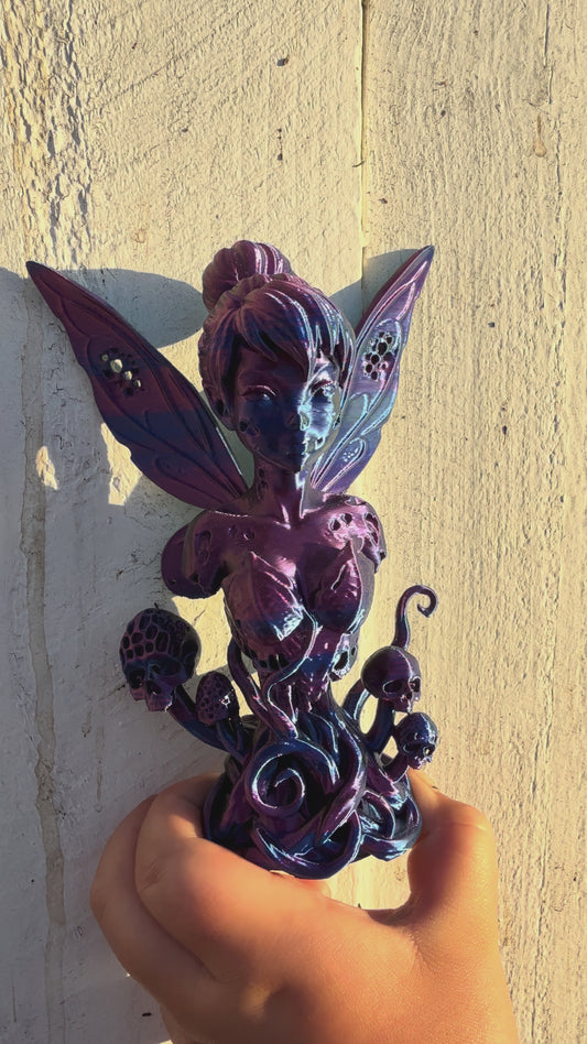 Nora's Purple Fantasy Fairy Statue - 3D Printed A1 Mini Treasure